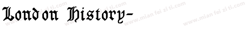 London History字体转换